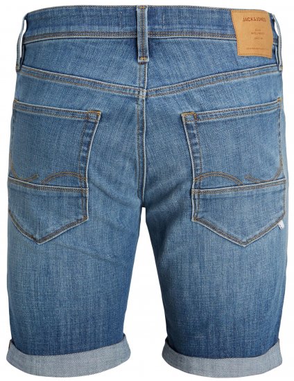 Jack & Jones JJIRICK JJFOX Shorts Blue Denim - Шорти - мъжки къси панталони големи размери