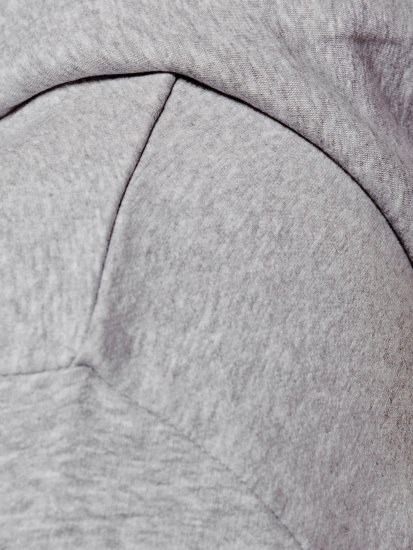 Jack & Jones CORP LOGO Hoodie Light Gray - Суичъри & cуичъри с качулка - мъжки суичъри големи размери