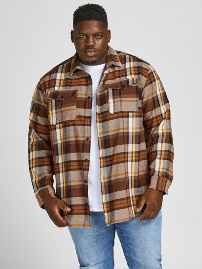Jack & Jones JPRBLUWOODLAND Checked Shirt - Ризи - мъжки ризи големи размери
