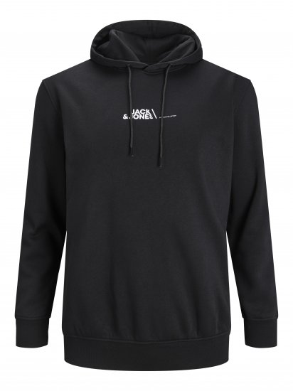 Jack & Jones JPRBLABOOSTER SWEAT Black - Суичъри & cуичъри с качулка - мъжки суичъри големи размери