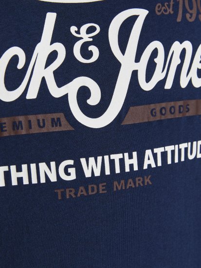 Jack & Jones JPRBLUBOOSTER TEE Navy - Тениски - мъжки тениски големи размери