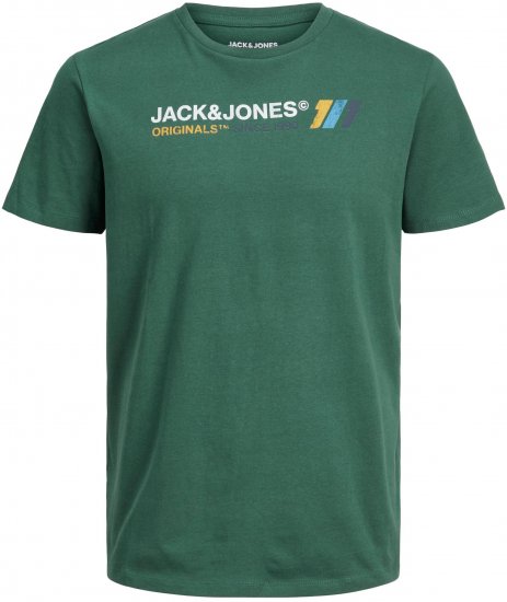 Jack & Jones JORNATE TEE Green - Тениски - мъжки тениски големи размери