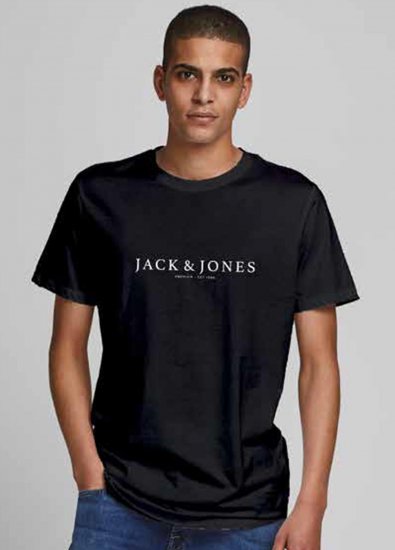 Jack & Jones JPRBLABOOSTER T-shirt Black - Тениски - мъжки тениски големи размери