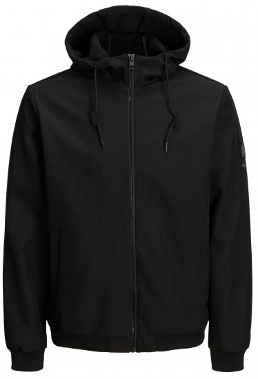 Jack & Jones JCOCLASSIC Waffle Jacket Black - Якета - мъжки якета големи размери