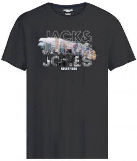 Jack & Jones JCOBOOSTER T-Shirt Black - Тениски - мъжки тениски големи размери