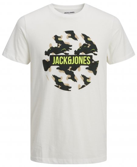 Jack & Jones JJRAMP T-Shirt White - Тениски - мъжки тениски големи размери