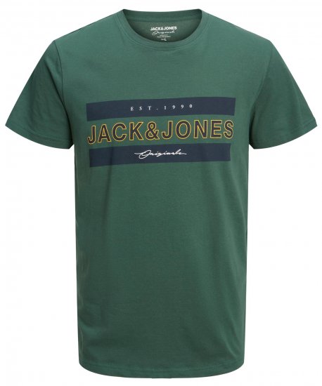 Jack & Jones JORFRIDAY T-Shirt Green - Тениски - мъжки тениски големи размери