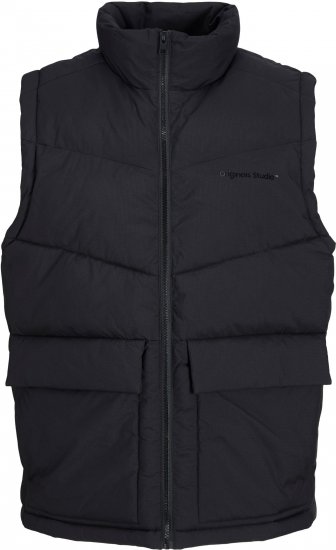 Jack & Jones JORVESTERBRO BODYWARMER Black - Якета - мъжки якета големи размери