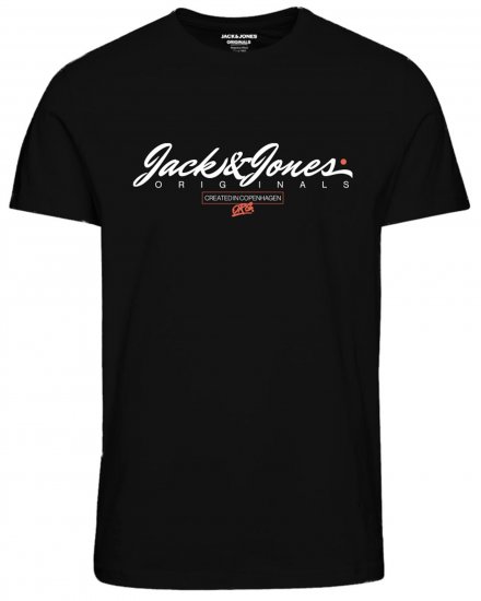 Jack & Jones JORSYMBOL T-shirt Black - Тениски - мъжки тениски големи размери