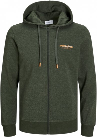 Jack & Jones ALVIS Hoodie Kombu Green - Суичъри & cуичъри с качулка - мъжки суичъри големи размери