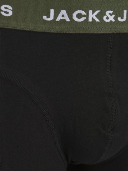 Jack & Jones JACARON Trunks 3-Pack Black - Бельо & Бански шорти - Мъжко бельо големи размери