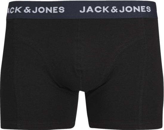 Jack & Jones JACARON Trunks 3-Pack Black - Бельо & Бански шорти - Мъжко бельо големи размери