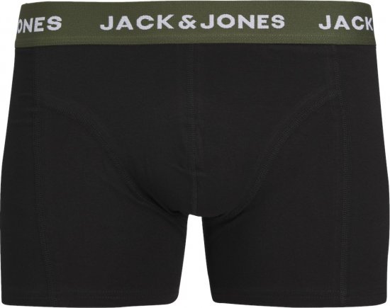 Jack & Jones JACARON Trunks 3-Pack Black - Бельо & Бански шорти - Мъжко бельо големи размери
