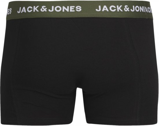 Jack & Jones JACARON Trunks 3-Pack Black - Бельо & Бански шорти - Мъжко бельо големи размери