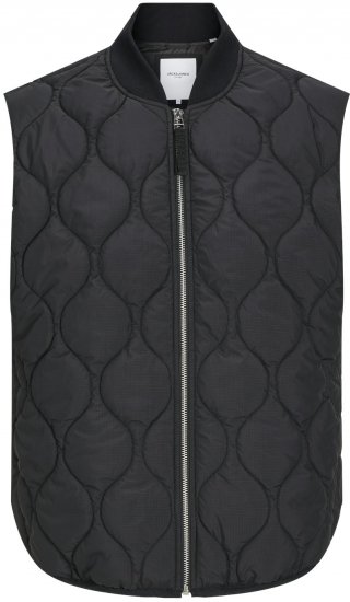 Jack & Jones JJKODA LINER VEST Black - Якета - мъжки якета големи размери