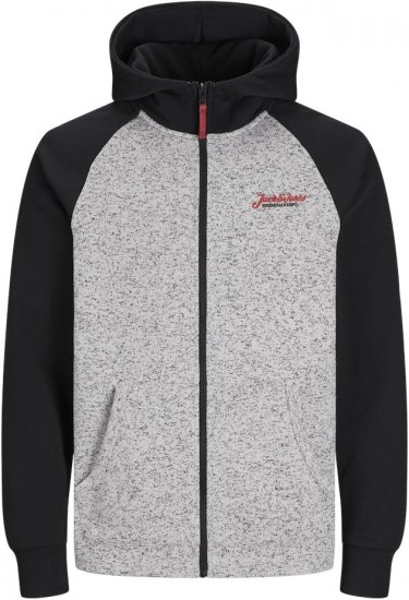 Jack & Jones Erik Hoodie Black - Суичъри & cуичъри с качулка - мъжки суичъри големи размери