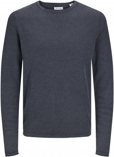 Jack & Jones JJDEAN Knitted Sweater Navy Blazer - Суичъри & cуичъри с качулка - мъжки суичъри големи размери