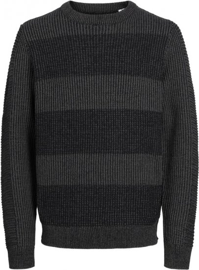 Jack & Jones HUGO Knitted Sweater Black - Суичъри & cуичъри с качулка - мъжки суичъри големи размери
