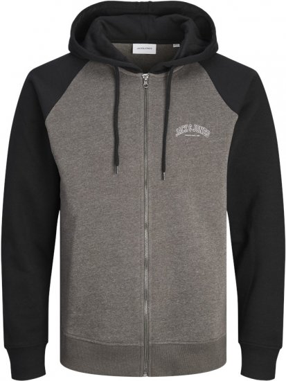 Jack & Jones Ricky Hoodie Black - Суичъри & cуичъри с качулка - мъжки суичъри големи размери