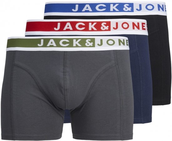 Jack & Jones JACKARIM Trunks 3-Pack Red - Бельо & Бански шорти - Мъжко бельо големи размери