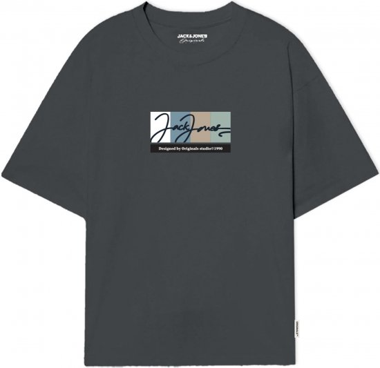 Jack & Jones Portland T-Shirt Grey - Тениски - мъжки тениски големи размери