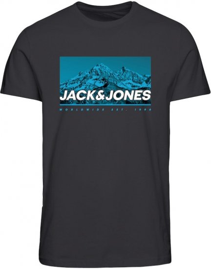 Jack & Jones Ray Photo T-Shirt Black - Тениски - мъжки тениски големи размери