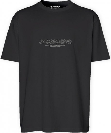 Jack & Jones JORBRONX T-Shirt Black - Тениски - мъжки тениски големи размери