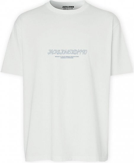 Jack & Jones JORBRONX T-Shirt White - Тениски - мъжки тениски големи размери