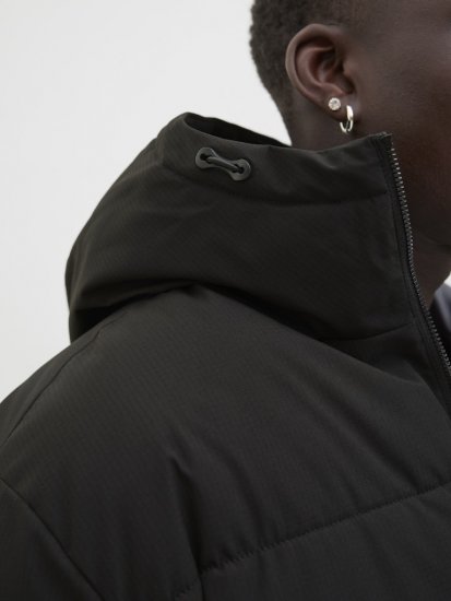 Jack & Jones Global Puffer Jacket Black - Якета - мъжки якета големи размери
