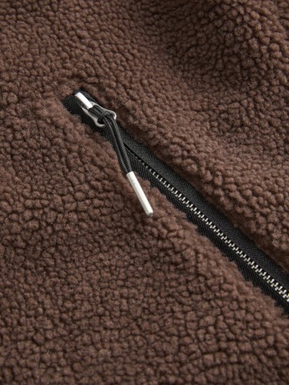 Jack & Jones Norrebro Teddy Jacket Deep Mahogany - Якета - мъжки якета големи размери