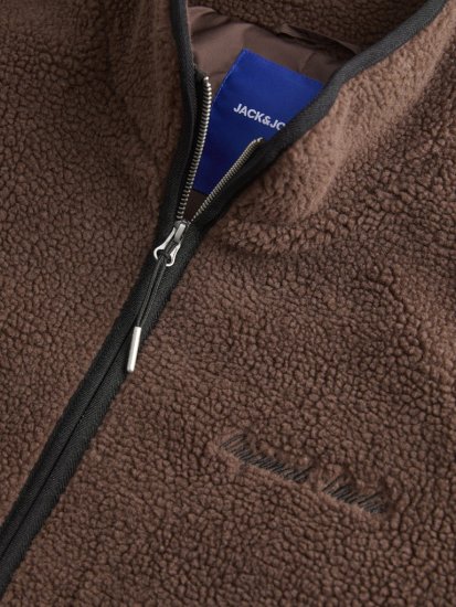 Jack & Jones Norrebro Teddy Jacket Deep Mahogany - Якета - мъжки якета големи размери