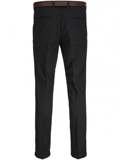 Jack & Jones Marco Franco Chino With Belt Black - Дънки и панталони - мъжки Дънки и панталони големи размери