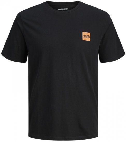 Jack & Jones Brandy Crew Neck T-Shirt Black - Тениски - мъжки тениски големи размери