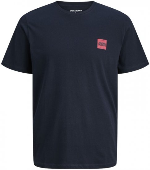 Jack & Jones Brandy Crew Neck T-Shirt Sky Captain - Тениски - мъжки тениски големи размери
