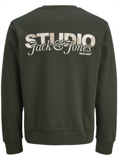 Jack & Jones Yuki Back Print Crew Neck Sweatshirt Duffel Bag - Суичъри & cуичъри с качулка - мъжки суичъри големи размери