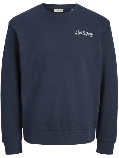 Jack & Jones Yuki Back Print Crew Neck Sweatshirt Sky Captain - Суичъри & cуичъри с качулка - мъжки суичъри големи размери