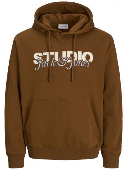 Jack & Jones Yuki Hood Sweatshirt Monks Robe - Суичъри & cуичъри с качулка - мъжки суичъри големи размери