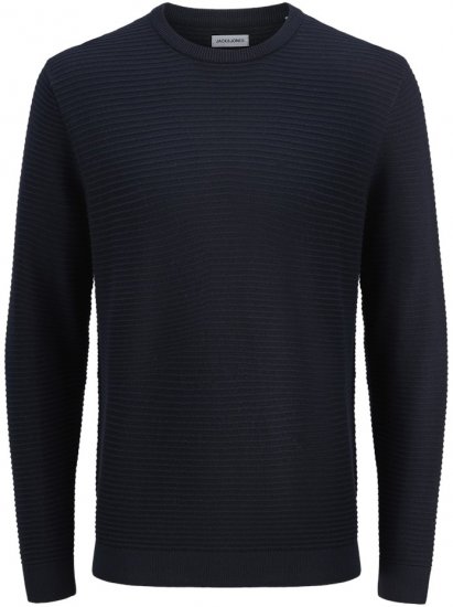 Jack & Jones Otto Crew Neck Knit Pullover Sky Captain - Суичъри & cуичъри с качулка - мъжки суичъри големи размери
