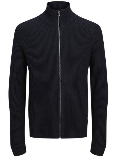 Jack & Jones Pannel Zip Knit Cardigan Sky Captain - Суичъри & cуичъри с качулка - мъжки суичъри големи размери
