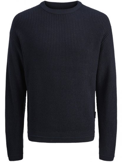 Jack & Jones Kaito Knit Crew Neck Pullover Sky Captain - Суичъри & cуичъри с качулка - мъжки суичъри големи размери
