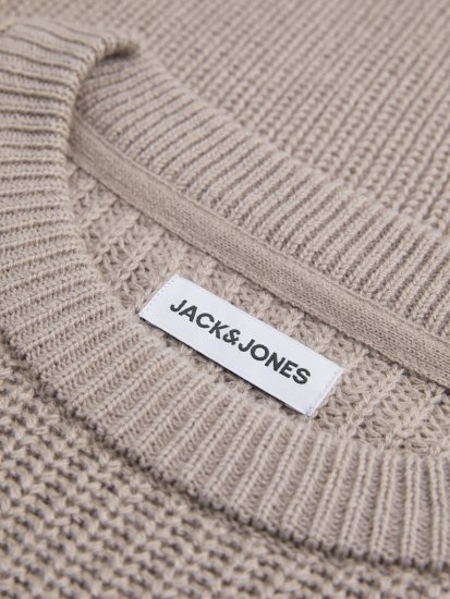 Jack & Jones Kaito Knit Crew Neck Pullover Atmosphere - Суичъри & cуичъри с качулка - мъжки суичъри големи размери