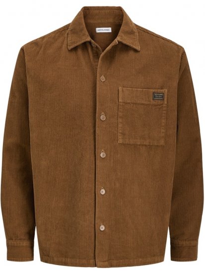 Jack & Jones Corduroy Long Sleeve Overshirt Monks Robe - Ризи - мъжки ризи големи размери