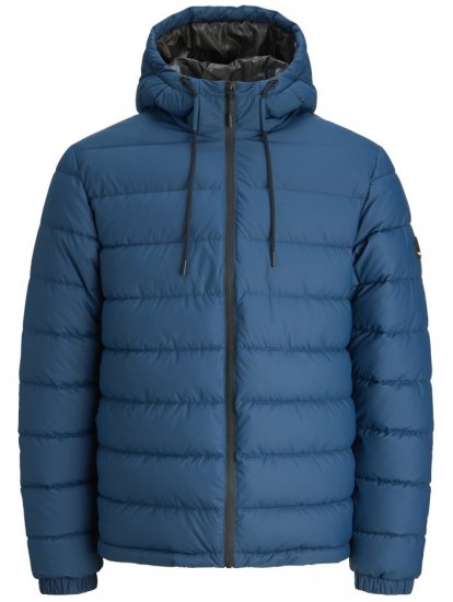 Jack & Jones Point PU Puffer Jacket Titan - Якета - мъжки якета големи размери