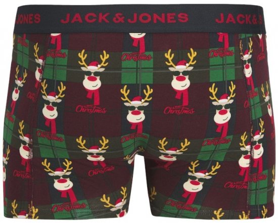 Jack & Jones Rudolph Trunks 3-Pack Dark Navy - Бельо & Бански шорти - Мъжко бельо големи размери