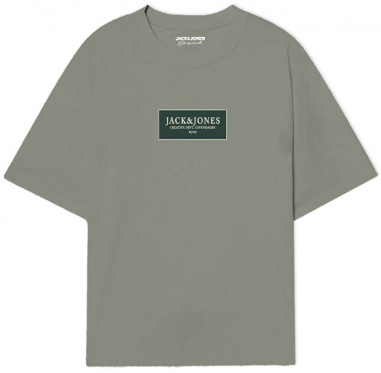 Jack & Jones Greene Crew Neck T-Shirt Seagrass - Тениски - мъжки тениски големи размери