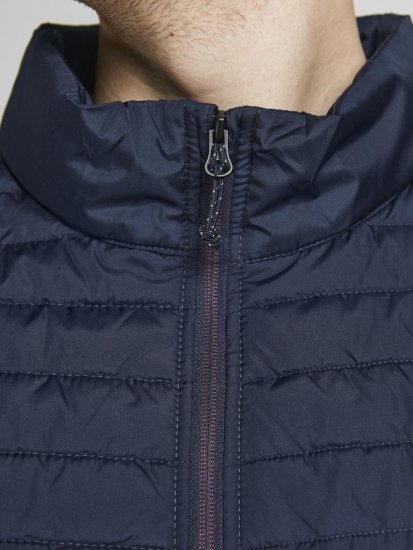Jack & Jones MULTI BODYWARMER With COLLAR Navy Blazer - Якета - мъжки якета големи размери