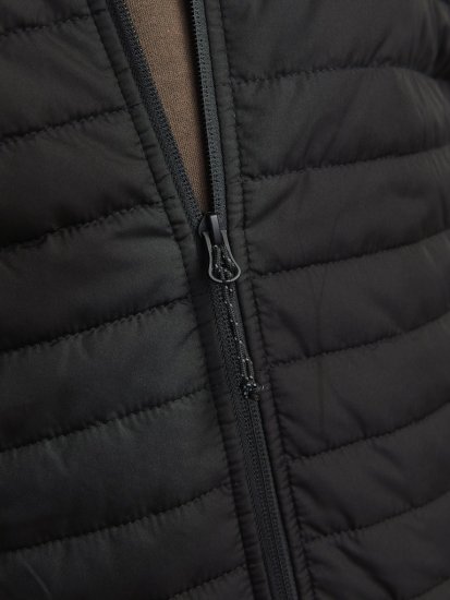 Jack & Jones MULTI QUILTED SET-IN Sleeves Jacket Black - Якета - мъжки якета големи размери