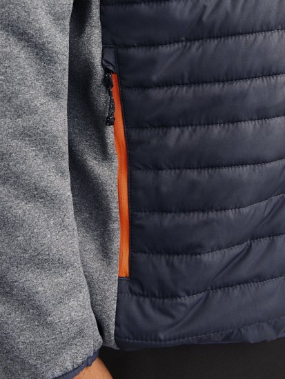 Jack & Jones MULTI QUILTED SET-IN Sleeves Jacket Grey Melange - Якета - мъжки якета големи размери