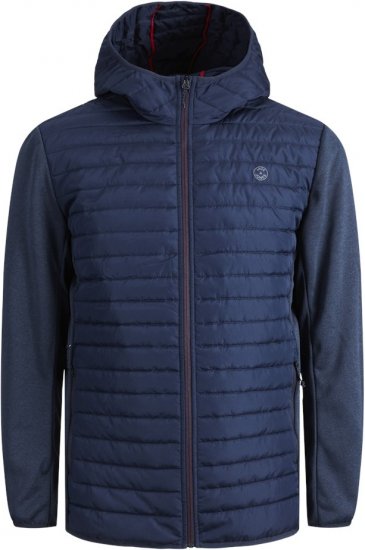Jack & Jones MULTI QUILTED SET-IN Sleeves Jacket Navy Blazer - Якета - мъжки якета големи размери
