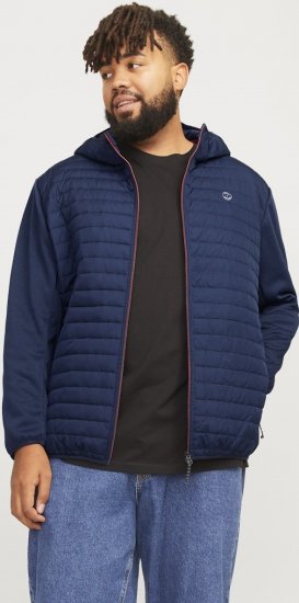 Jack & Jones MULTI QUILTED SET-IN Sleeves Jacket Navy Blazer - Якета - мъжки якета големи размери